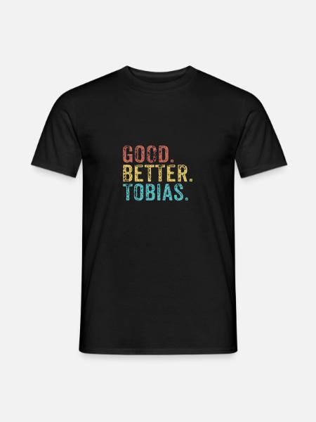 Cool guys are called tobias - Men's T-Shirt - black