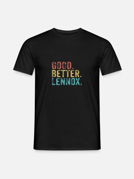 Cool guys are called lennox - Men's T-Shirt - black