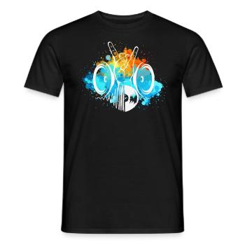 Heavy metal - Men's T-Shirt - black - Front - AI Model Male 178 light (178cm)