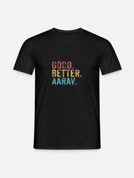 Cool guys are called aarav - Men's T-Shirt - black