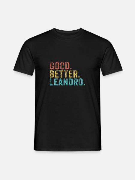 Cool guys are called leandro - Men's T-Shirt - black