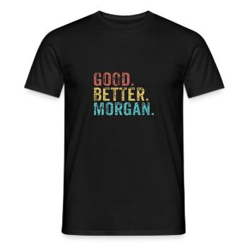 Cool guys are called morgan - Men's T-Shirt - black - Front - AI Model Male 178 light (178cm)