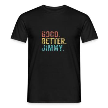 Cool guys are called jimmy - Men's T-Shirt - black - Front - AI Model Male 178 light (178cm)
