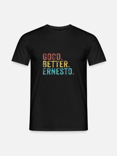 Cool guys are called ernesto - Men's T-Shirt - black