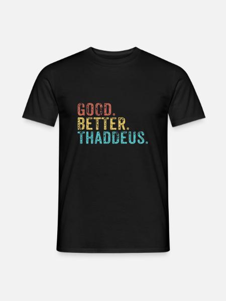 Cool guys are called thaddeus - Männer T-Shirt - Schwarz