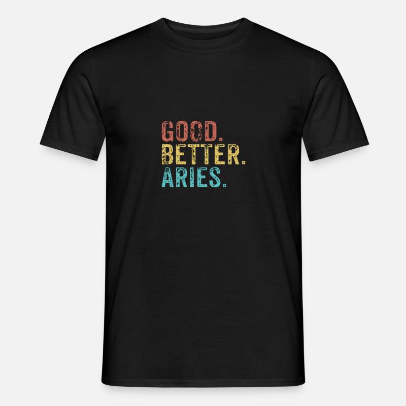 Good better Aries - Männer T-Shirt - Schwarz
