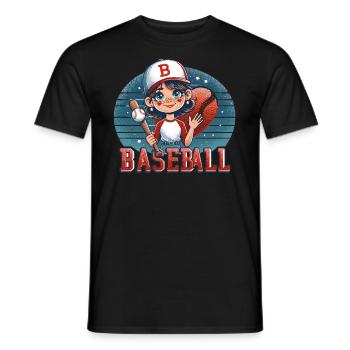 Das Lächeln des kleinen Ligaspielers - Männer T-Shirt - Schwarz - Vorne - AI Model Male 178 light (178cm)