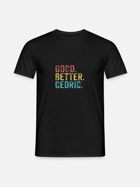 Les mecs cool s’appellent Cédric - T-shirt homme - noir