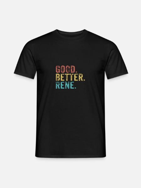 Cool guys are called Rene - Men's T-Shirt - black