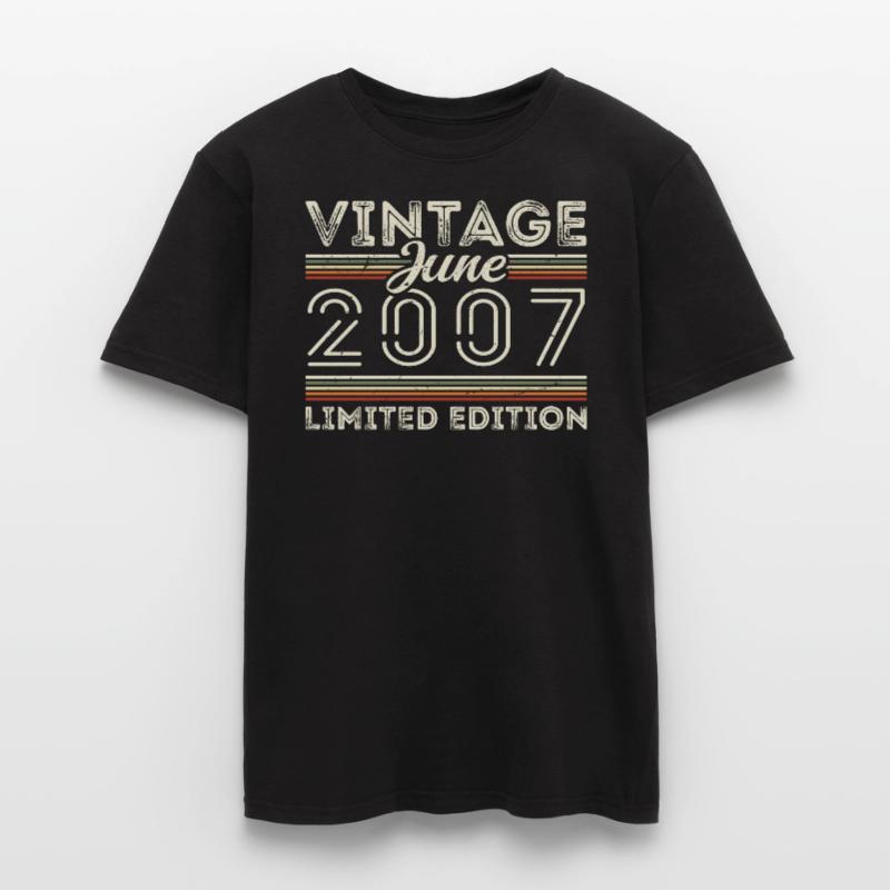 Juni 2007 Juni Geburtstagsgeschenk Juni 2007 Männer T-Shirt