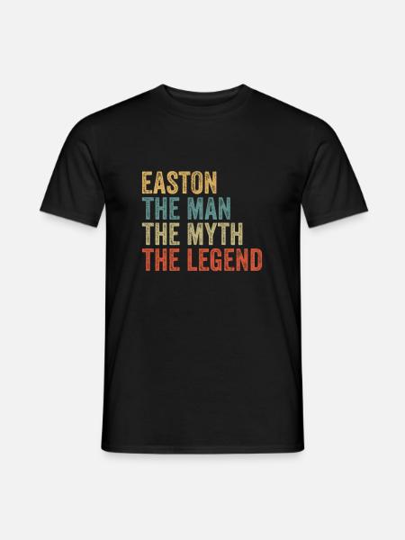 Easton the man the myth - Men's T-Shirt - black