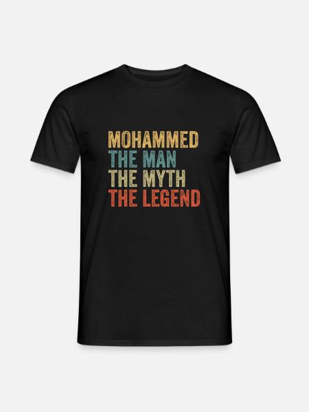 Mohammed the man the myth - Men's T-Shirt - black