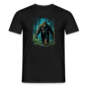 Bigfoot - Legendäres Sasquatch-Design für Abenteur - Männer T-Shirt - Schwarz - Vorne - AI Model Male 178 light (178cm)