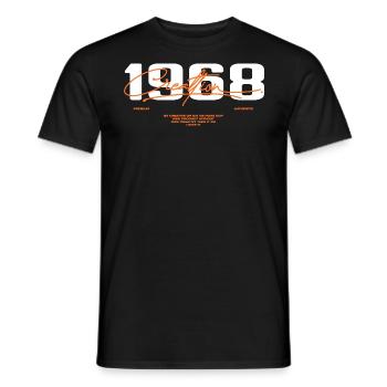1968 Vintage Retro 1968 1968 Geburtstagsgeschenk - Männer T-Shirt - Schwarz - Vorne - AI Model Male 178 light (178cm)