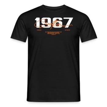 1967 Vintage Retro 1967 Geburtstagsgeschenk 1967 - Männer T-Shirt - Schwarz - Vorne - AI Model Male 178 light (178cm)