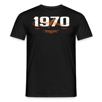 1970er Jahre Vintage Retro 1970er Jahre Geburtstagsgeschenk - Männer T-Shirt - Schwarz - Vorne - AI Model Male 178 light (178cm)