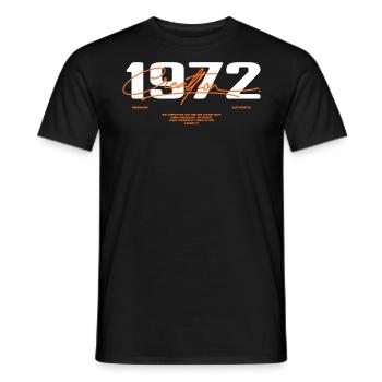 1972 Vintage Retro 1972 Geburtstagsgeschenk 1972 - Männer T-Shirt - Schwarz - Vorne - AI Model Male 178 light (178cm)