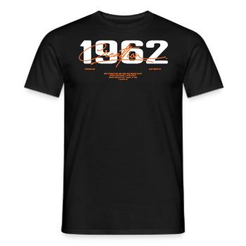 1962 Vintage Rétro 1962 Cadeau D'anniversaire 1962 - T-shirt homme - noir - Devant - AI Model Male 178 light (178cm)