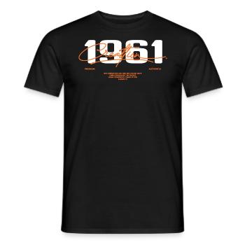 1961 Vintage Retro 1961 Geburtstagsgeschenk 1961 - Männer T-Shirt - Schwarz - Vorne - AI Model Male 178 light (178cm)