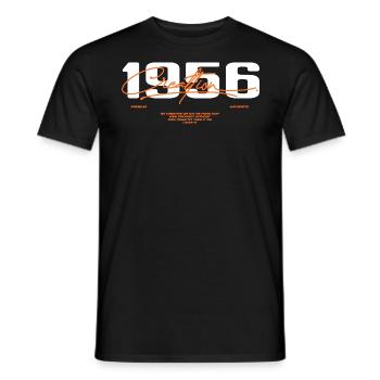 1956 Vintage Retro 1956 Geburtstagsgeschenk 1956 - Männer T-Shirt - Schwarz - Vorne - AI Model Male 178 light (178cm)
