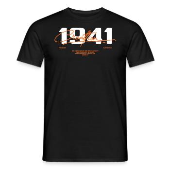 1941 Vintage Retro 1941 Birthday Gift 1941 - Men's T-Shirt - black - Front - AI Model Male 178 light (178cm)