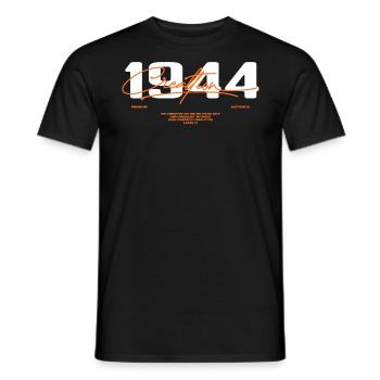 1944 Vintage Retro 1944 Geburtstagsgeschenk 1944 - Männer T-Shirt - Schwarz - Vorne - AI Model Male 178 light (178cm)
