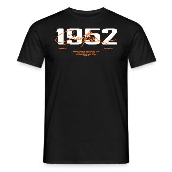 1952 Vintage Retro 1952 Geburtstagsgeschenk 1952 - Männer T-Shirt - Schwarz - Vorne - AI Model Male 178 light (178cm)