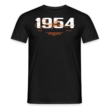 1954 Vintage Retro 1954 Birthday Gift 1954 - Men's T-Shirt - black - Front - AI Model Male 178 light (178cm)