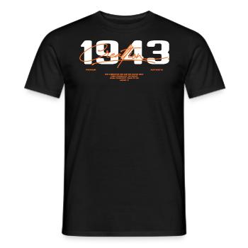 1943 Vintage Retro 1943 Geburtstagsgeschenk 1943 - Männer T-Shirt - Schwarz - Vorne - AI Model Male 178 light (178cm)