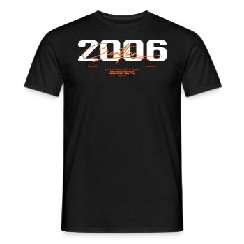 2006 Vintage Rétro 2006 Cadeau D'anniversaire 2006 - T-shirt homme - noir - Devant - AI Model Male 178 light (178cm)