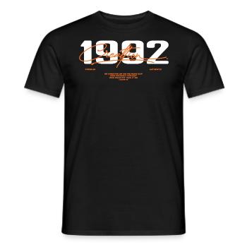 1992 Vintage Rétro 1992 Cadeau D'anniversaire 1992 - T-shirt homme - noir - Devant - AI Model Male 178 light (178cm)
