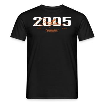 2005 Vintage Rétro 2005 Cadeau D'anniversaire 2005 - T-shirt homme - noir - Devant - AI Model Male 178 light (178cm)