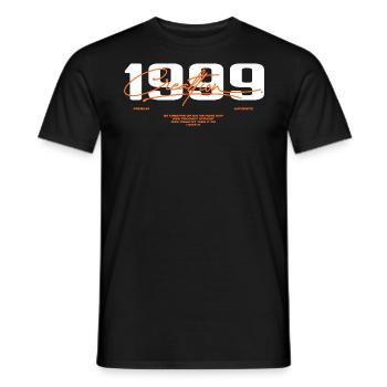 1999 Vintage Retro 1999 Birthday Gift 1999 - Men's T-Shirt - black - Front - AI Model Male 178 light (178cm)