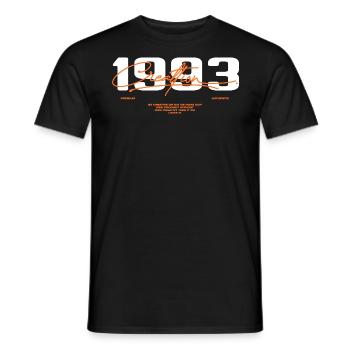 1993 Vintage Retro 1993 Birthday Gift 1993 - Men's T-Shirt - black - Front - AI Model Male 178 light (178cm)