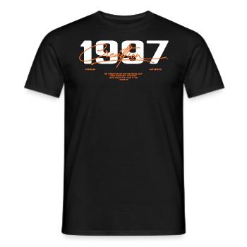 1997 Vintage Retro 1997 Birthday Gift 1997 - Men's T-Shirt - black - Front - AI Model Male 178 light (178cm)