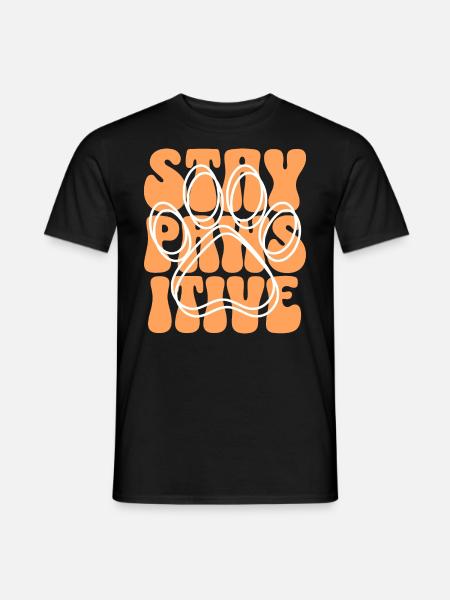 Impressum Pfotenhund liebt Hunde - Männer T-Shirt - Schwarz