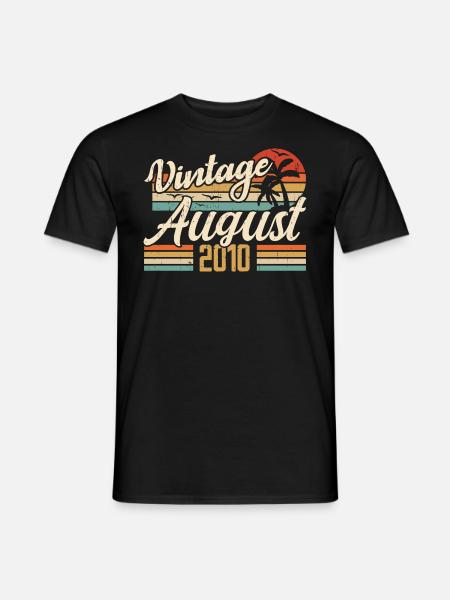 Août 2010 Anniversaire 2010 - Cadeau Légendes Août - T-shirt homme - noir