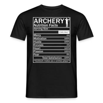 Bogenschießen Bogenschütze - Männer T-Shirt - Schwarz - Vorne - AI Model Male 178 light (178cm)