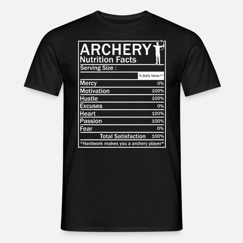 Bogenschießen Bogenschütze - Männer T-Shirt - Schwarz