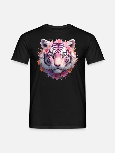Tiger Head - Men's T-Shirt - black