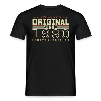 Original 1980 Cadeau Anniversaire 1980 Rétro 1980 - T-shirt homme - noir - Devant - AI Model Male 178 light (178cm)