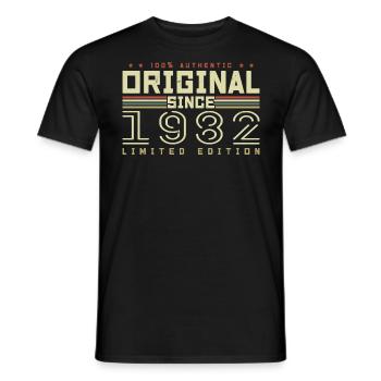 Original 1982 Geburtstagsgeschenk 1982 Retro 1982 - Männer T-Shirt - Schwarz - Vorne - AI Model Male 178 light (178cm)
