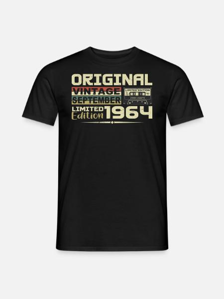 1964 – Legends Were Born im September 1964 - Männer T-Shirt - Schwarz