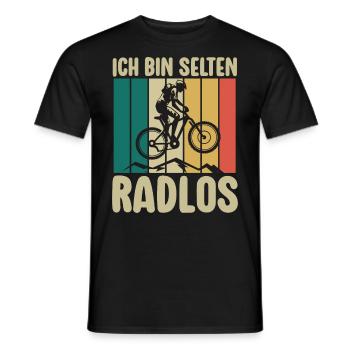 Rarement vélo sans roues vélo de montagne vélo de route vélo - T-shirt homme - noir - Devant - AI Model Male 178 light (178cm)
