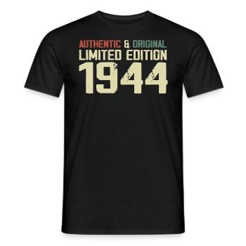 1944 Geburtstagsgeschenk 1944 Jahrgang 1944 Retro - Männer T-Shirt - Schwarz - Vorne - AI Model Male 178 light (178cm)