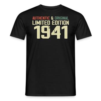 1941 Birthday Gift 1941 Vintage 1941 Retro - Men's T-Shirt - black - Front - AI Model Male 178 light (178cm)