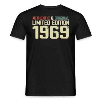 1969 Geburtstagsgeschenk 1969 Jahrgang 1969 Retro - Männer T-Shirt - Schwarz - Vorne - AI Model Male 178 light (178cm)