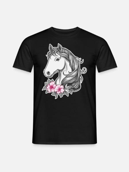 Cheval Enfants - T-shirt homme - noir