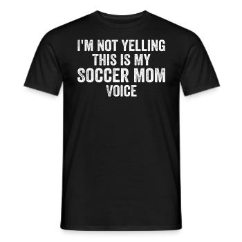 Funny Soccer Mom Voice - T-shirt homme - noir - Devant - AI Model Male 178 light (178cm)