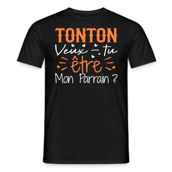 Uncle Do you want to be My Godfather? - Men's T-Shirt - black - Front - AI Model Male 178 light (178cm)